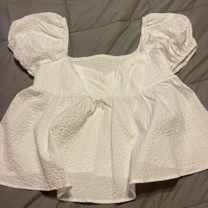 White SHEIN top for sale